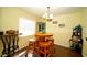 Cozy breakfast nook with round table and four stools at 1015 Highland Crest Cir, Lake Wales, FL 33853