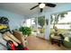 Spacious screened porch with plenty of room for plants at 1015 Highland Crest Cir, Lake Wales, FL 33853