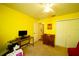 Cozy bedroom with ceiling fan and neutral-toned walls at 1015 Highland Crest Cir, Lake Wales, FL 33853
