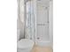Bathroom with walk-in shower and updated fixtures at 4904 Goldenview Ln, Lakeland, FL 33811