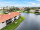 Aerial view of condo overlooking lake at 1710 Garden Lake Dr # 1710, Winter Haven, FL 33884