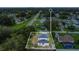 Aerial view showing a two-story house with a backyard at 258 Padgett Pl S, Lakeland, FL 33809
