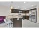 Modern kitchen with stainless steel appliances and island at 258 Padgett Pl S, Lakeland, FL 33809