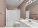 Bathroom with shower/tub, vanity, and toilet at 618 Ridge Ter, Winter Haven, FL 33881