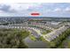 Aerial view of homes and lake at 7929 Lake James Blvd, Lakeland, FL 33810