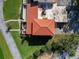 Top-down view of a townhome with red tile roof at 1 Loma Linda, Lakeland, FL 33813