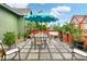 Outdoor patio with table, chairs, and umbrella, perfect for dining al fresco at 1935 Austin Ter, Winter Haven, FL 33884