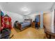 Main bedroom with a sleigh bed and wooden dresser at 855 Candyce Ave, Lakeland, FL 33815