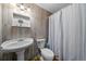 Clean bathroom with a shower/tub combo at 855 Candyce Ave, Lakeland, FL 33815