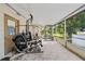 Screened porch with home gym at 855 Candyce Ave, Lakeland, FL 33815