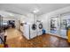 Laundry room with washer and dryer, and access to backyard at 855 Candyce Ave, Lakeland, FL 33815