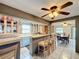 Home bar with dining area view at 92 Wood Hall Dr, Mulberry, FL 33860