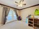 bedroom with bunk bed and toys at 92 Wood Hall Dr, Mulberry, FL 33860