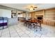 Formal dining room with a large table and built-in shelving at 92 Wood Hall Dr, Mulberry, FL 33860