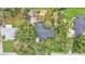 An aerial view of a house with a large backyard at 4264 Stafford Dr, Winter Haven, FL 33880