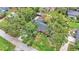 Aerial view of a home showcasing a large backyard and surrounding landscape at 4264 Stafford Dr, Winter Haven, FL 33880