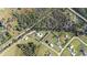 Aerial view of property showing lot lines and surrounding landscape at 4510 Roundup Dr, Polk City, FL 33868