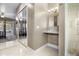 Small bathroom with a vanity and shower at 4510 Roundup Dr, Polk City, FL 33868