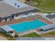 Community pool and spa viewed from above at 6250 Sandpipers Dr, Lakeland, FL 33809