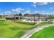 Aerial view of community clubhouse and grounds at 6250 Sandpipers Dr, Lakeland, FL 33809