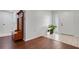 Entryway with wood-toned bench, coat rack and tile flooring at 6250 Sandpipers Dr, Lakeland, FL 33809