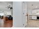 Updated kitchen with white cabinets and stainless steel appliances at 6250 Sandpipers Dr, Lakeland, FL 33809