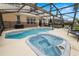 Relaxing spa adjacent to the screened pool at 8006 King Palm Cir, Kissimmee, FL 34747