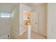 Small bathroom with pedestal sink and window at 285 Lemon St, Mulberry, FL 33860
