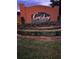 Brick entrance sign for Carlsherg Estates on Lake Suzanne at 4197 Cannes Ave, Lake Wales, FL 33859