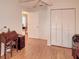 Bright home office features built-in shelving and hardwood floors at 4197 Cannes Ave, Lake Wales, FL 33859