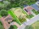 Aerial view of single-Gathering home with pool and large backyard at 4511 Micanope Crescent Dr, Lakeland, FL 33811