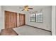 Cozy bedroom with double door closet and neutral wall color at 4616 Musket Dr, Lakeland, FL 33810
