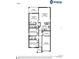 Floor plan showcasing a two-bedroom, two-bath home with an open layout at 5108 Sylas Jax Ave, Winter Haven, FL 33884