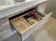 Bathroom vanity drawer with hair dryer and power strip at 6064 Condor Dr, Lakeland, FL 33809