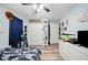 Bedroom with ceiling fan, closet, and dresser at 6155 Bethlehem Rd, Mulberry, FL 33860
