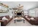 Farmhouse-style living room with a cozy and inviting atmosphere at 6155 Bethlehem Rd, Mulberry, FL 33860