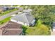 Aerial view of a house and its backyard at 5873 Macaw Pl, Lakeland, FL 33809