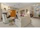 Spacious living room with fireplace and built-in wooden cabinet at 150 Woodcrest Ln, Mulberry, FL 33860