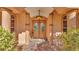 Double front doors with a decorative glass inset at 3206 Heron Cv, Winter Haven, FL 33884