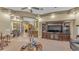 Open concept living room with views into the kitchen and dining area at 3206 Heron Cv, Winter Haven, FL 33884