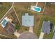 House and yard aerial view, showing location and lot size at 5791 Woodruff Way, Lakeland, FL 33812