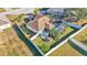 Aerial view of the house, highlighting the backyard oasis at 7525 Jessamine Dr, Lakeland, FL 33810