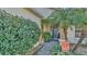 Inviting front door entrance with lush landscaping at 7525 Jessamine Dr, Lakeland, FL 33810