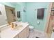 Clean bathroom with a single vanity and shower at 227 Ridgedale Dr, Lakeland, FL 33809