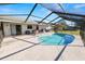 Spacious pool and patio area with screened enclosure at 227 Ridgedale Dr, Lakeland, FL 33809