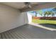 Spacious back patio with wood deck and access to backyard at 3164 Stonewater Dr # 3164, Lakeland, FL 33803