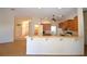 Kitchen with breakfast bar and tile flooring at 5635 Canvasback Ct, Lakeland, FL 33805