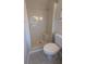 Small bathroom with shower stall and tile flooring at 1610 Reynolds Rd # 211, Lakeland, FL 33801