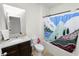 Clean bathroom with a shower/tub combo, vanity, and tiled flooring at 1754 Eagle Hammock Blvd, Eagle Lake, FL 33839