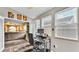 Well-lit office space with sliding doors open to the living area at 4617 S Devon Ave, Lakeland, FL 33813